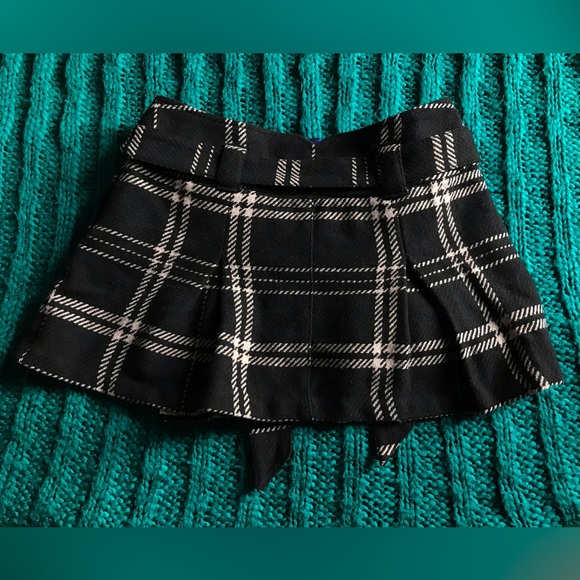 Y2k American Eagle low rise pleated micro mini wool skirt - Picture 14 of 16